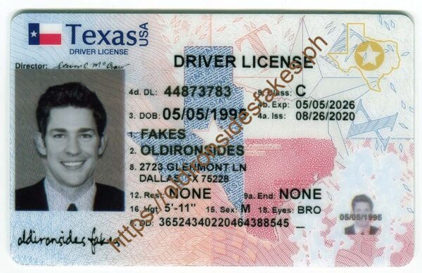 OldIronsidesFakes PH - Texas Driver License(New TX O21 2020)