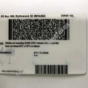 South Carolina Driver License(New SC O21)