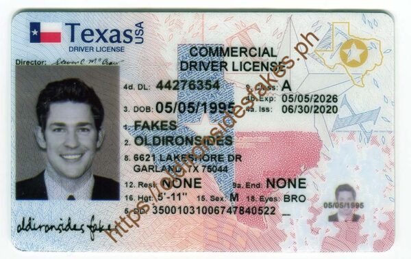 OldIronsidesFakes PH - Texas Driver License(New TX O21 CDL 2020)